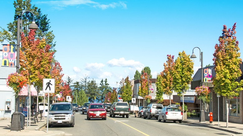 Road in Parksville, British Columbia