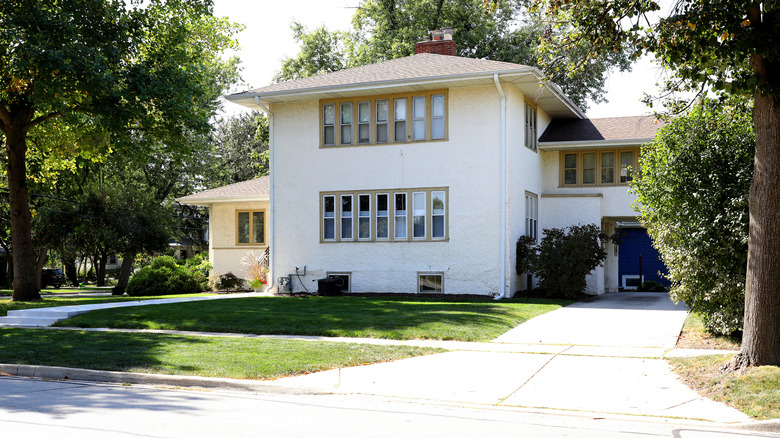 The Charles Heisen House designed by Frank Lloyd Wright in La Grange, IL.