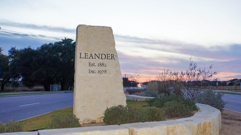 Beautiful sunsets are enjoyed by the small town community of Leander, Texas.