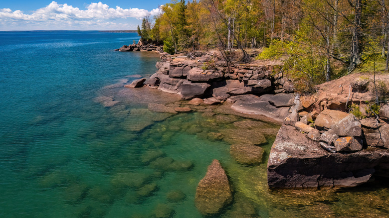 Blue waters of Lake Superior