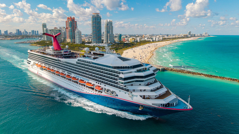 Carnival Sunrise cruise ship voyage.