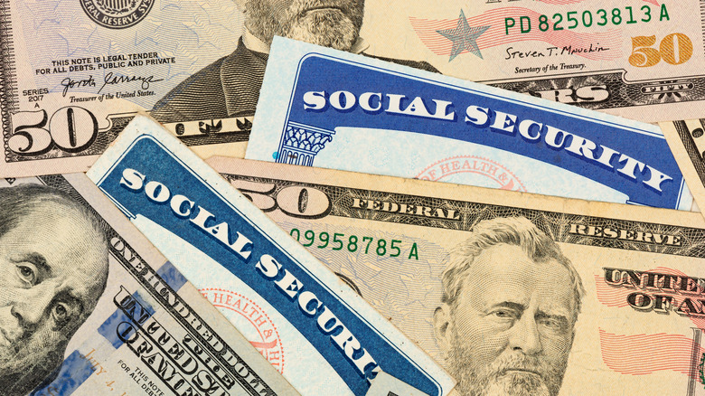 Money and Social Security cards