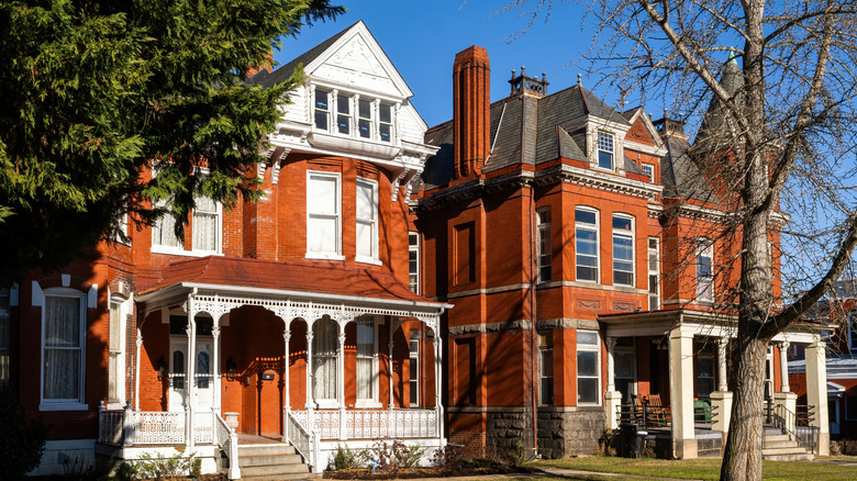 Picturesque brick homes in Danville, Virginia