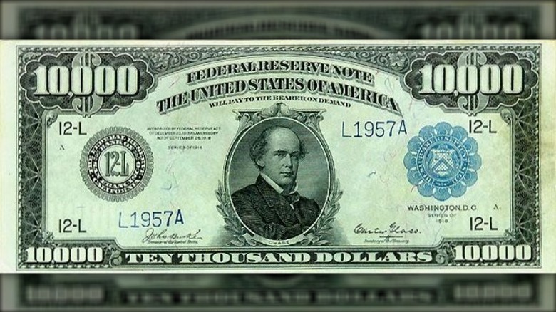 $10,000 currency note from 1918