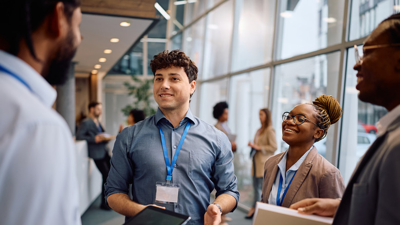 Group of happy-looking young professionals