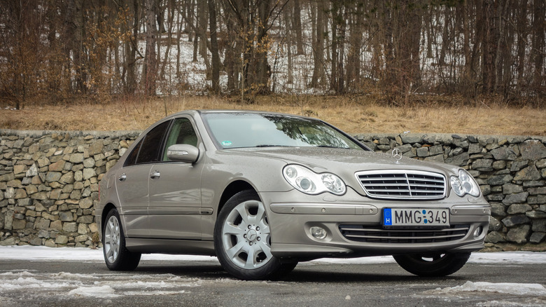 2007 Mercedes-Benz C-Class car in the woods