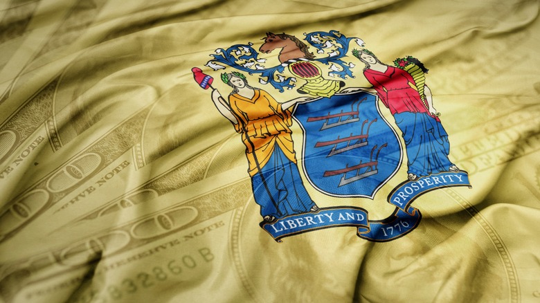 New Jersey flag money