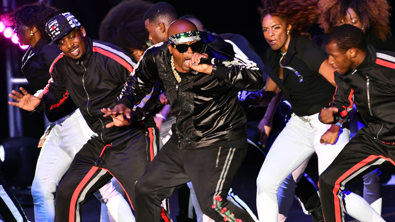 MC Hammer performing