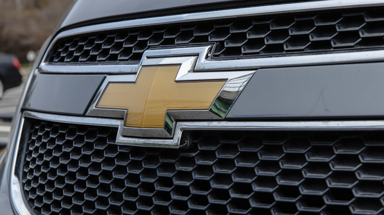 Chevrolet badge on the front of a car