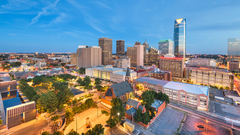 Downtown skyline of Oklahoma City