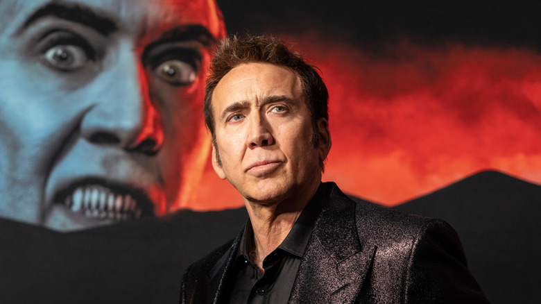Nicholas Cage at the premier off Renfield.