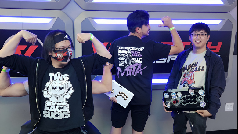 A group of young Velocity Esports customers at the arcade section