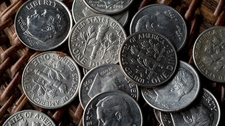 Collection of U.S. minted dimes