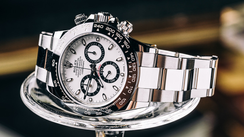 Rolex Daytona watch closeup