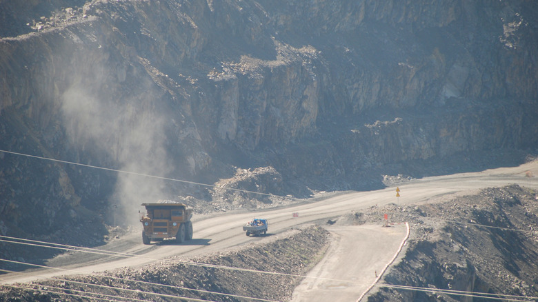 Rare-earth mine in Bayan Obo, Inner Mongolia, China.
