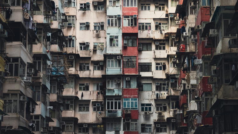 A residential apartment complex in Hong Kong, China