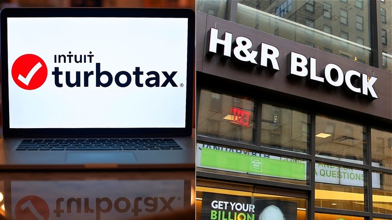 TurboTax and H&R Block logos