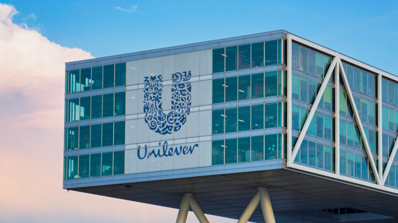 Exterior of Unilever headquarters building in Rotterdam, Neatherlands