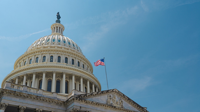 The exterior of the U.S. Capitol building