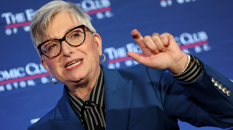 Carol Tomé, CEO of UPS, speaks at an Economic Council of Washington, D.C. event in 2023