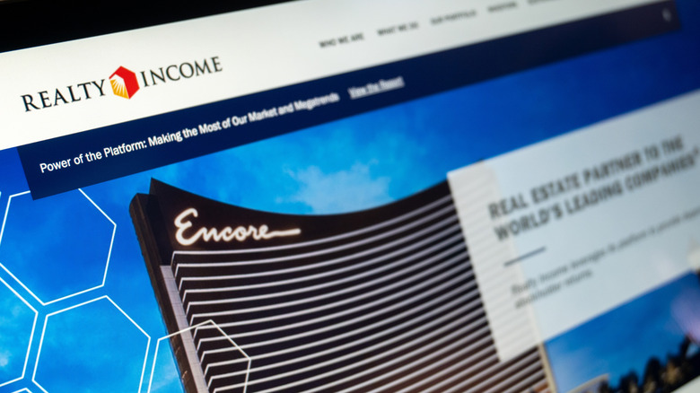 Realty Income website