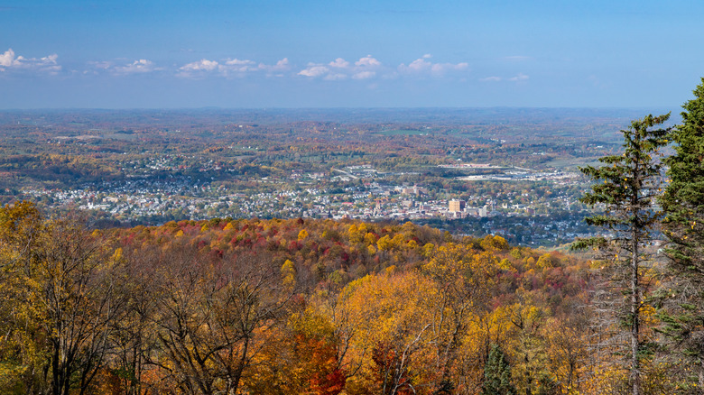 Panorama of Uniontown, Pennsylvania from park