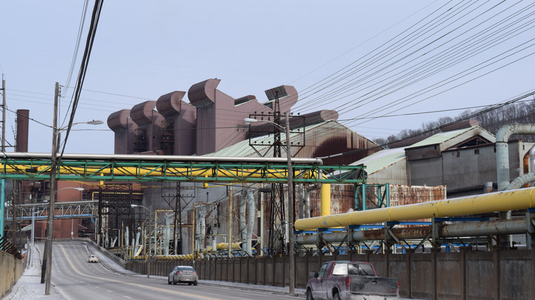 Industrial road near Weirton, West Virginia