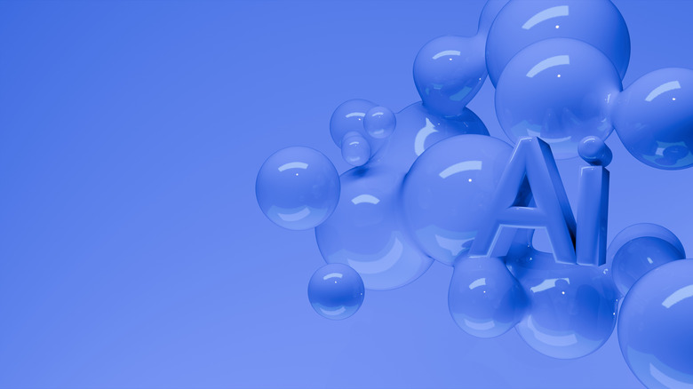 closeup of a robot face