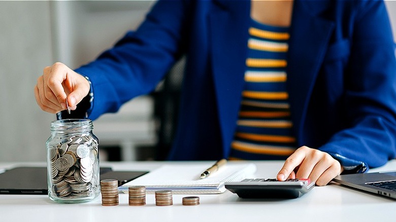 Person counting and saving money