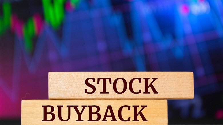 "STOCK BUYBACK" blocks, equities chart