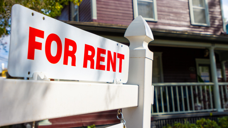 for rent sign