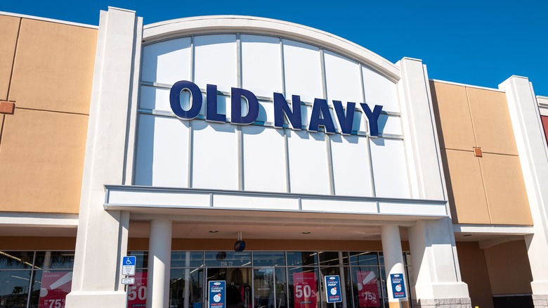 View of Old Navy storefront