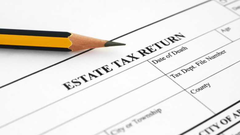 Estate tax return form