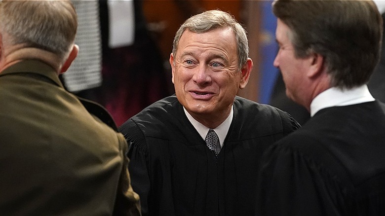 Chief Justice John Roberts smiling