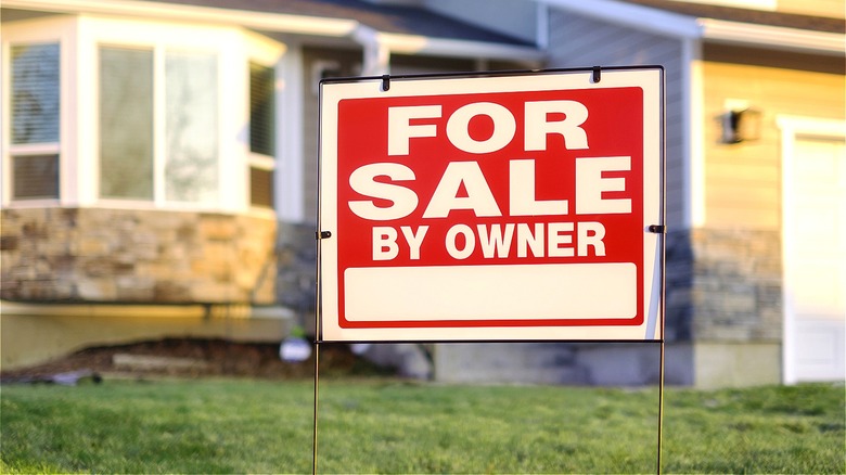"For Sale By Owner" sign