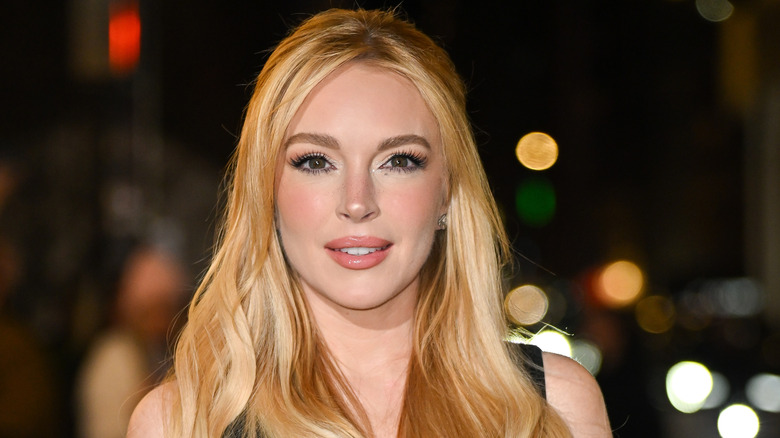 A close-up of Lindsey Lohan