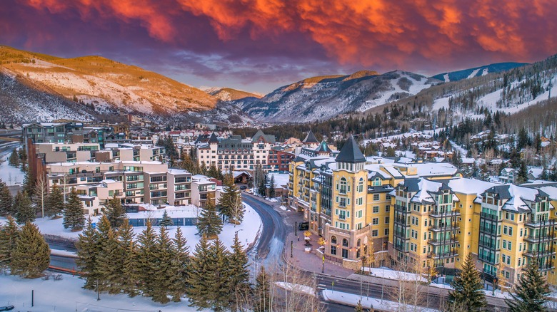 Vail, Colorado skyline
