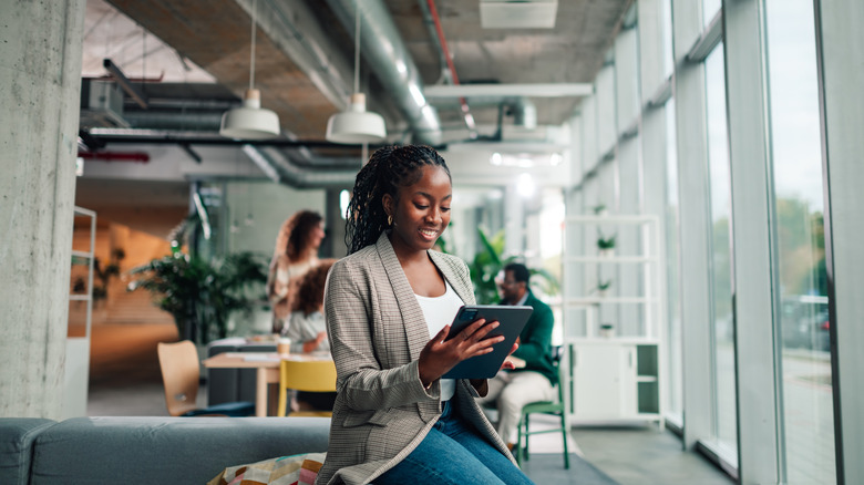 a young professional in an office