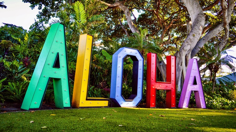 Aloha sign in Honolulu