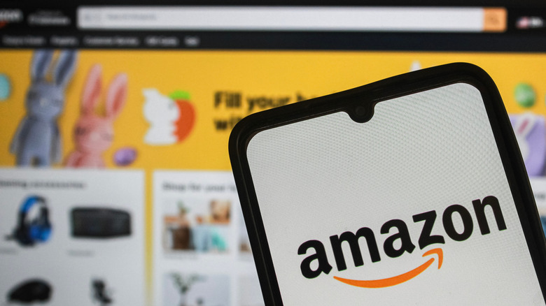 Amazon website and app.