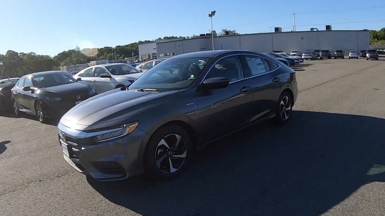 A 2022 Honda Insight EX on the lot at a dealership