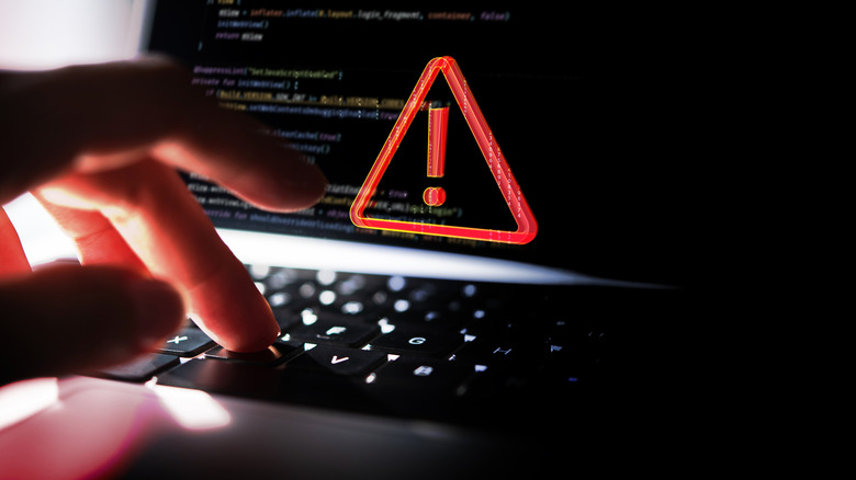 Computer hack alert.