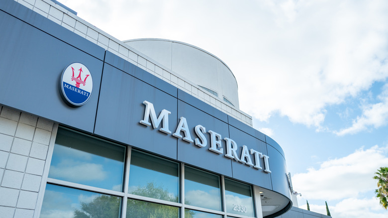 A Maserati car dealership in California